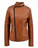 WOMAN LEATHER JACKET CODE: 07-W-B-342-FUR (RED)